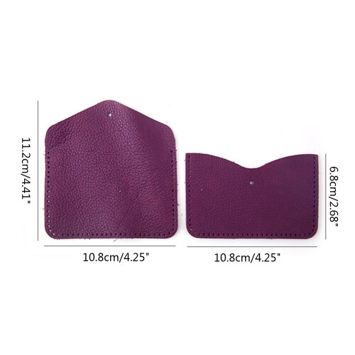 Business Card for Case Holder Handmade DIY Leather Wallet-2 2