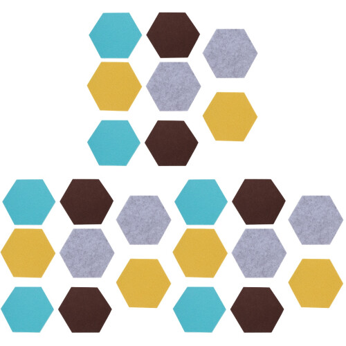 24 Unidades Hexagonal Azulejo Pared Autoadhesivo 2