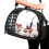 Living And Home Portable Transparent Pet Carrier, Black 1