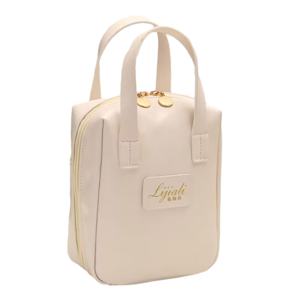 White (White) Versatile Cosmetic Organizer Bag For Efficient Toiletry Storage
