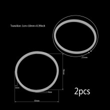 2Pcs 8.3cm Rubber O Shaped Replacement Gaskets Seal Ring Part