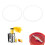 2Pcs 8.3cm Rubber O Shaped Replacement Gaskets Seal Ring Part 7