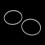 2Pcs 8.3cm Rubber O Shaped Replacement Gaskets Seal Ring Part 2
