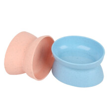 2St Diverse Kleurige Plastic Kattenvoer- En Drinkbakken, Hygiënisch