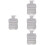 4 Unidades Funda Lavable Para Bolsa Enchufable 2000 Ml 6