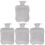 4 Unidades Funda Lavable Para Bolsa Enchufable 2000 Ml 2