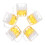 25Ud Mini Vasos Para Muñecas De Resina Elegante 3