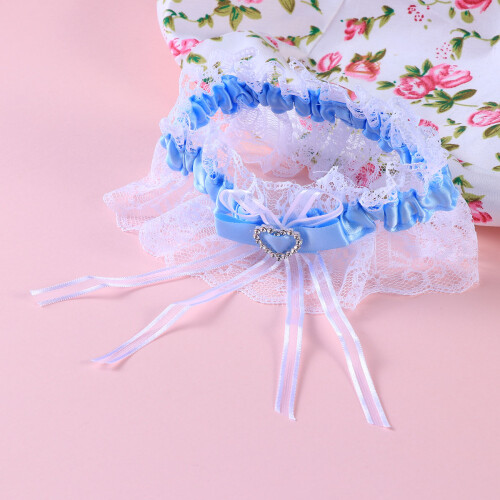 Bridal Garters De Encaje Con Diamantes Para Mujer ( ) 2