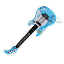 Interaktives Kids Blaues Musikalisches Bass-Gitarren-Spielzeug mit Lichtern und Sounds