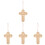 4 Unidades Cruz Para Pared Vintage 4