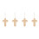 4 Unidades Cruz Para Pared Vintage 6