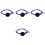 4 Unidades Collar Ajustable Para Con Tracer Reflectante 10