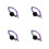 4 Unidades Collar Ajustable Para Con Tracer Reflectante 5