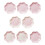 8 Unidades Platos De Pastel Flor Desechables Para 10