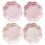 8 Unidades Platos De Pastel Flor Desechables Para 6