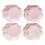8 Unidades Platos De Pastel Flor Desechables Para 11