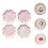 8 Unidades Platos De Pastel Flor Desechables Para 5