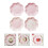 8 Unidades Platos De Pastel Flor Desechables Para 7