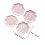 8 Unidades Platos De Pastel Flor Desechables Para 2