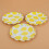 8 Unidades Platos 7 Pulgadas Amarillo 10