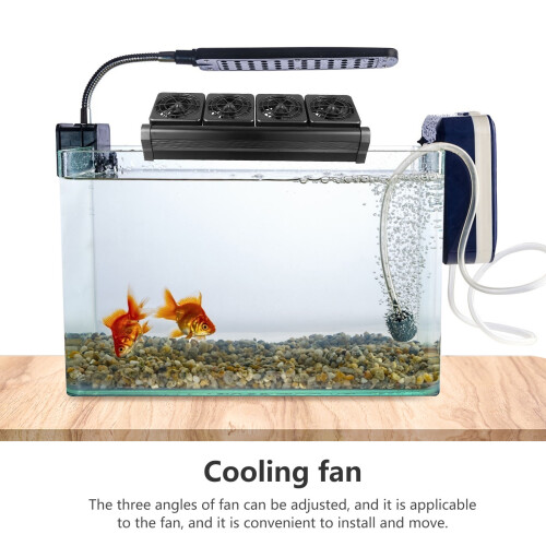 Ventilador Ajustable Para Acuario 4 Cabezas Y 2