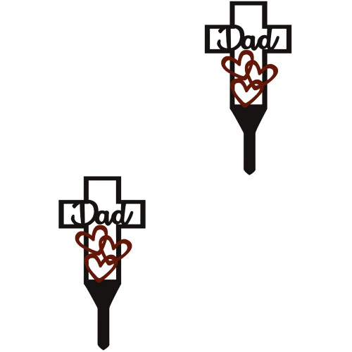 2 Unidades Cruz De Metal Para Y 2