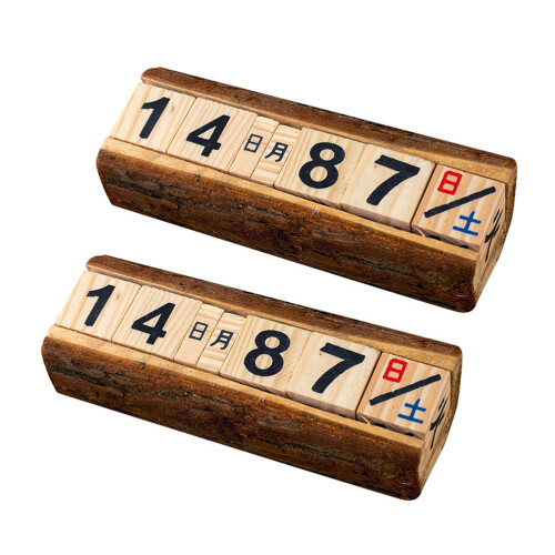 2Pcs De Madera Manual Para Vintage