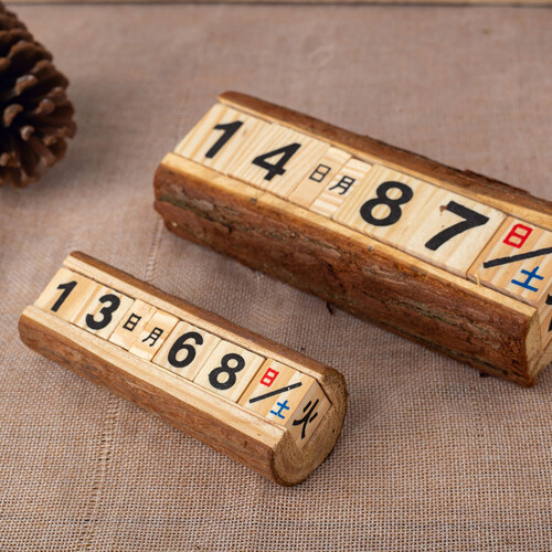 2Pcs De Madera Manual Para Vintage 2