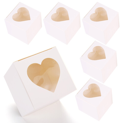 15 Unidades Cajas Para Pasteles Con Ventana