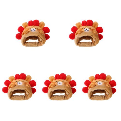 5 Unidades Sombrero Gorro Modelado Erizo Para Perros Y 1