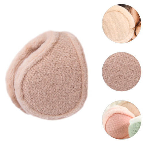 1Ud Orejeras De Chenilla Beige, Protección Y 2
