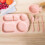 5 Piezas Dividido Con Tenedor Rosa 10