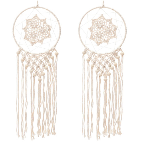 2 Unidades Colgante Decorativo De Telaraña Macramé 1