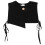 5Ud Cuello Mini Capa Falso Negro Para Mujer Y 1