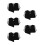 5Ud Cuello Mini Capa Falso Negro Para Mujer Y 6