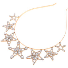 5Pcs Thin Golden Headbands for Women Star Hairbands Wedding Party