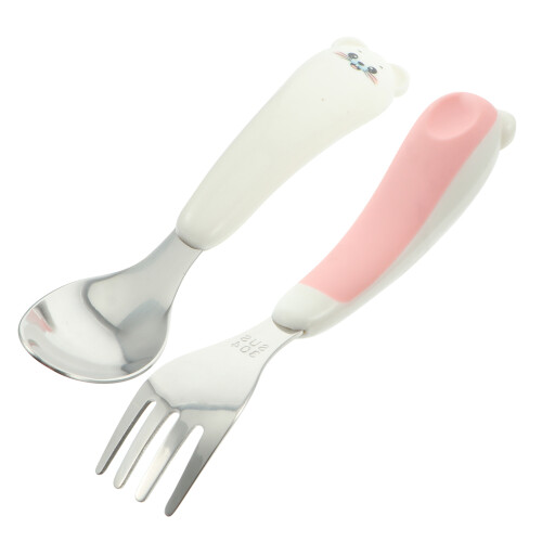 Set Couverts Enfants Fourchette Acier Inoxydable Bébé 2