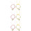 6 Unidades Collar Ajustable Para De Tela 8