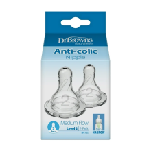 Dr Brown's - Narrow Neck Level 2 Teats (2 pack)