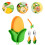 1 Set Assiette En Silicone Avec Couverts Pour Bébé 4