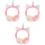 3 Pièces Bonnet D'oreille Hiver Couvre-oreilles Chauffant 3