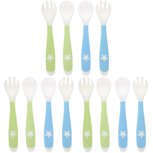 12 Pièces Couverts Bébé Fourchette Lot Apprentissage 2