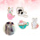 4 Pièces Épinglette Goutte Broche Animé Badge Pour 10
