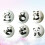 6 Pièces Panda Double Couche Pour Intérieur Extérieur 4
