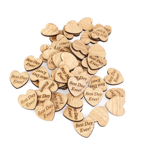 50 Pièces Cœurs En Pour Scrapbooking Artisanat 2