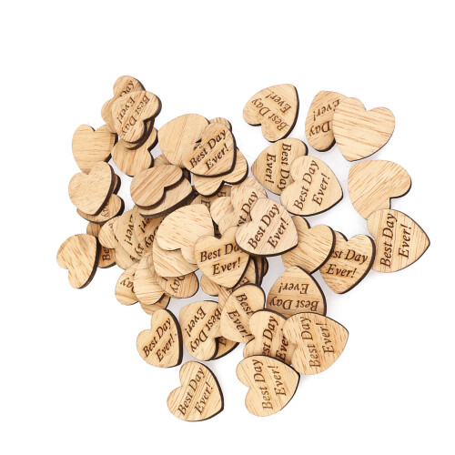 50 Pièces Cœurs En Pour Scrapbooking Artisanat 1
