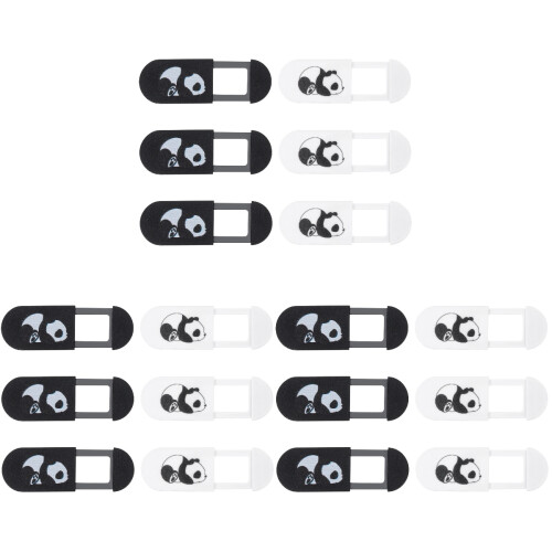 18 Pièces Couvre-Caméra Panda Pour Ordinateur Portable À Glissière 2
