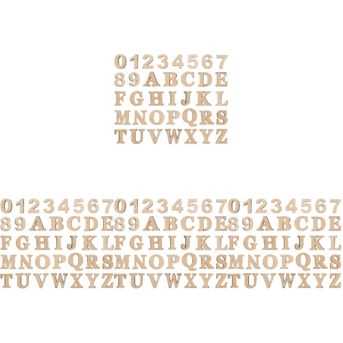 144 Pièces Lettres Chiffres Miniatures En Pour Scrapbooking 1