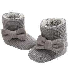 1 Paire De Bottes D'hiver Épaissies Pour Enfants En Coton