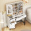 Dressing Table with LED Mirror Vanity Desk Dresser 1